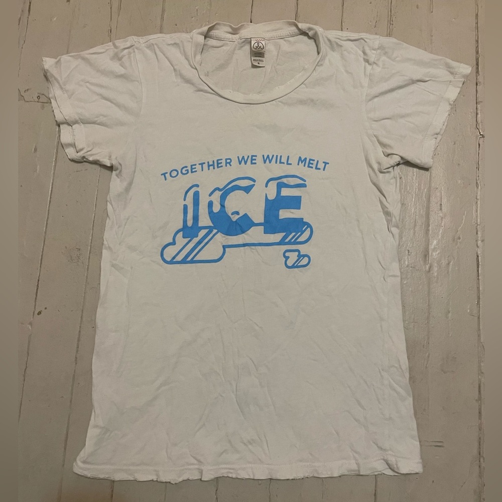 ESPO Together We Will Melt Ice Shirt - Steve Powers, Medium, White